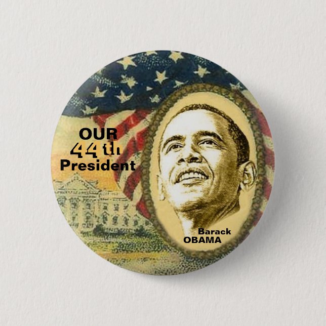 Obama 44 button (Vorderseite)