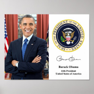 Obama 44. Präsident Poster