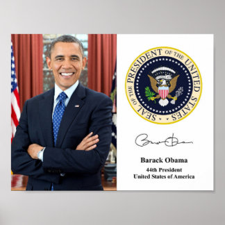 Obama 44. Präsident Poster