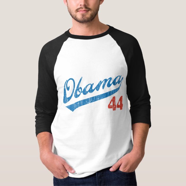 Obama 44 Vintag T-Shirt (Vorderseite)