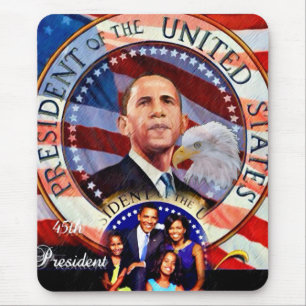 Obama, 45. Präsident der Vereinigten Staaten_ Mousepad