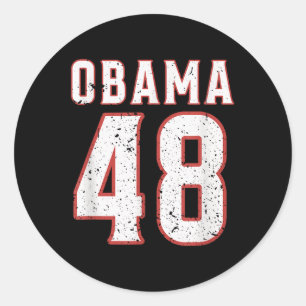 Obama 48 Der Präsident USA Amerika 2028 Runder Aufkleber
