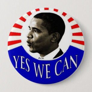 Obama 4 Zoll, ja, das wir knöpfen können Button