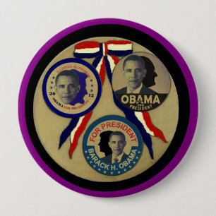 Obama, Abe, FDR u. JFK Button
