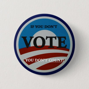 Obama-Abstimmung Button