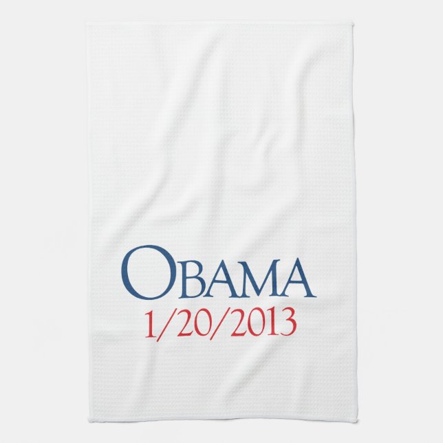 OBAMA AM 20. JANUAR - .PNG HANDTUCH (Vertikal)