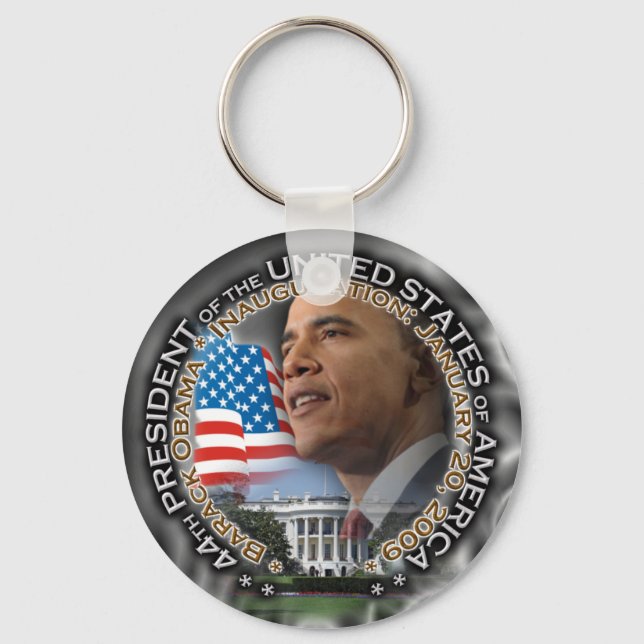 Obama - Amtseinführung Schlüsselanhänger (Vorderseite)