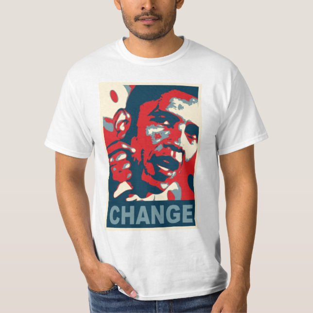 Obama-Änderung, Jesus unveränderlich T-Shirt (Vorderseite)