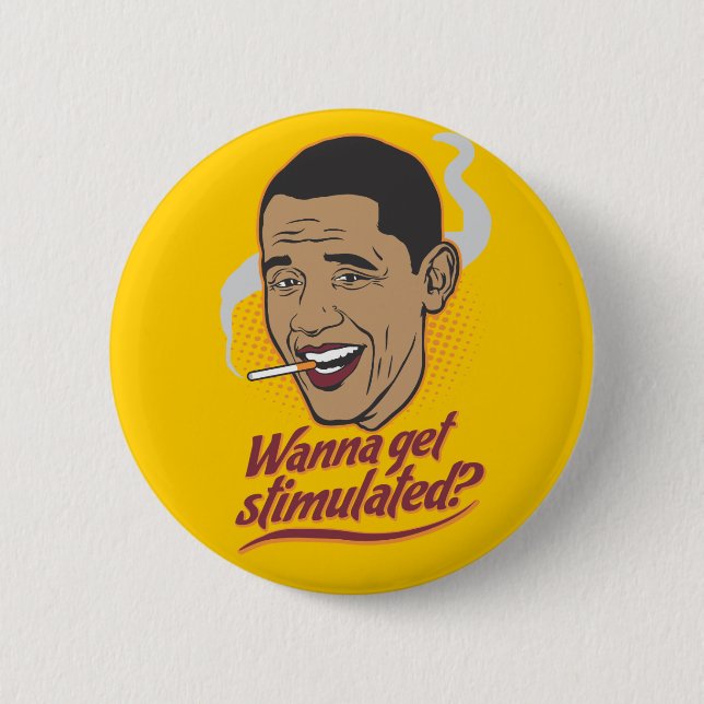 Obama-Anregungs-Knopf Button (Vorderseite)