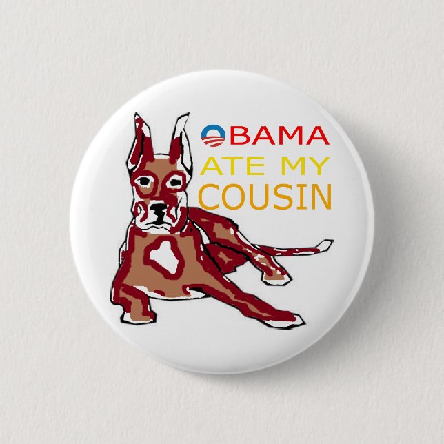 OBAMA ASS MEIN COUSIN.png Button (Vorderseite)