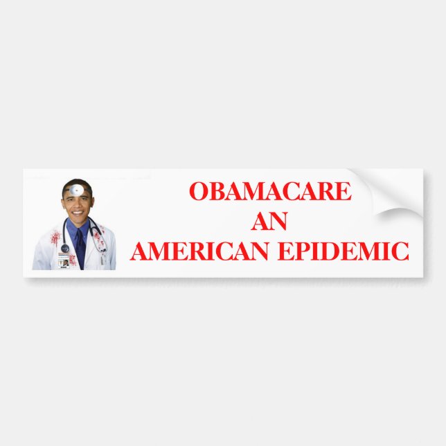 Obama-Autoaufkleber (Obamacare AntiObama) Autoaufkleber (Vorne)