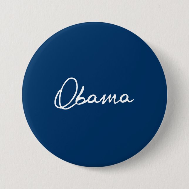 OBAMA AUTOGRAPH BUTTON (Vorderseite)
