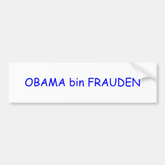 OBAMA-Behälter FRAUDEN Autoaufkleber