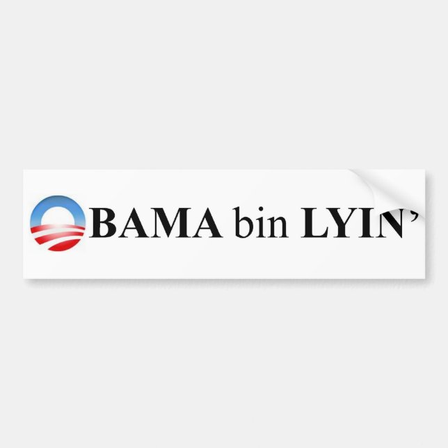 Obama-Behälter lyin Autoaufkleber (Vorne)