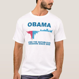 Obama-Beschäftigungszuwachs-Diagramm T-Shirt