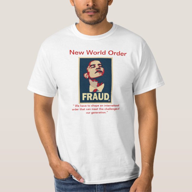 Obama-Betrugs-Shirt T-Shirt (Vorderseite)