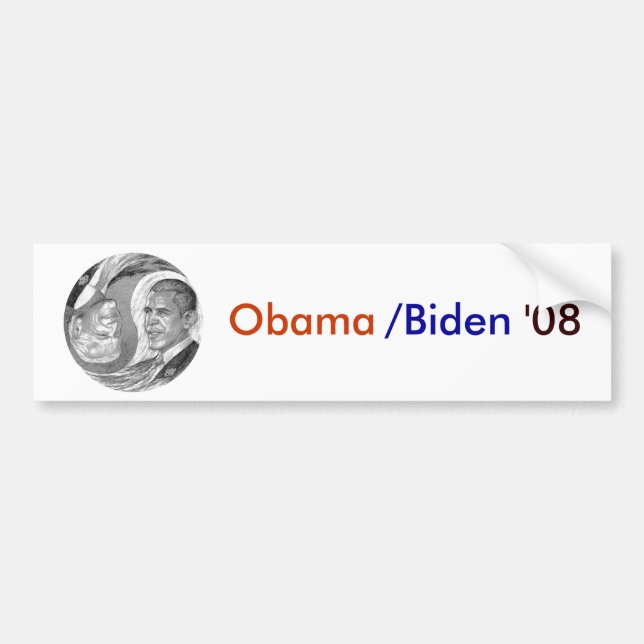 Obama /Biden '08 Autoaufkleber (Vorne)