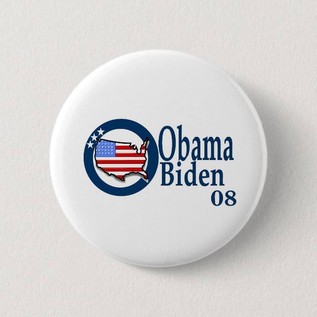 Obama Biden 08 Button (Vorderseite)