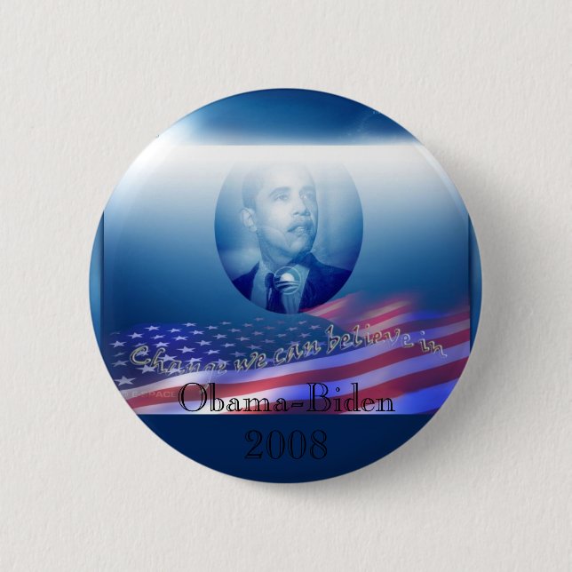 Obama-Biden 2008 Button (Vorderseite)