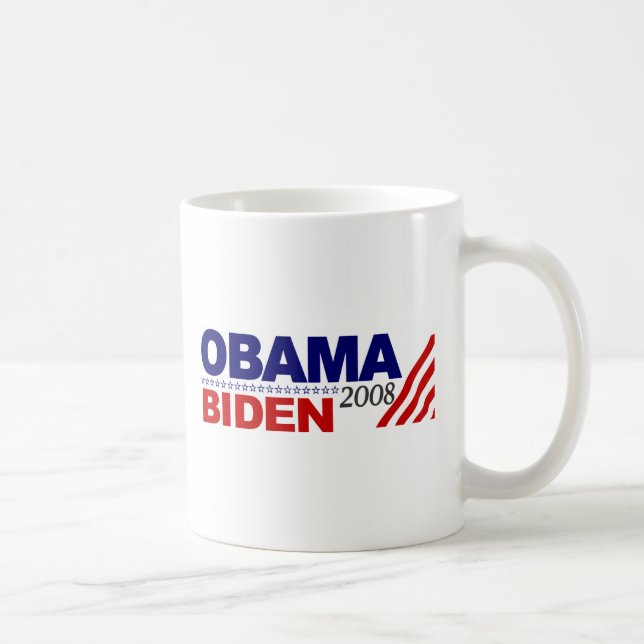 Obama Biden 2008 Kaffeetasse (Rechts)