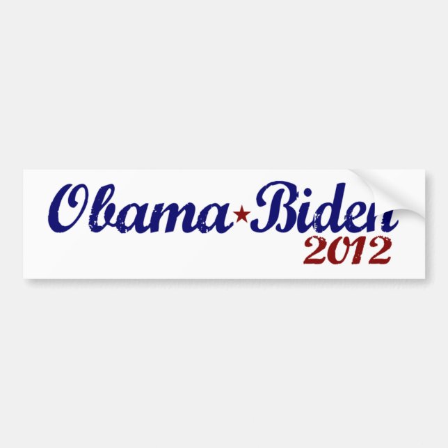 Obama Biden 2012 Autoaufkleber (Vorne)