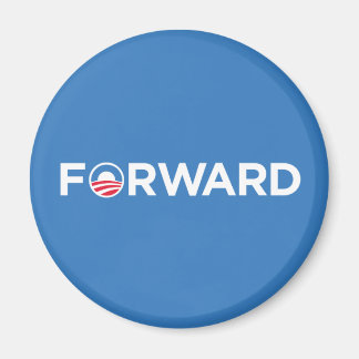 Obama Biden 2012 Forward (White on Light Blue) Magnet