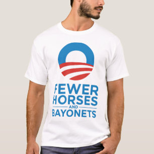 Obama Biden 2012 weniger Pferde und Bajonette T-Shirt