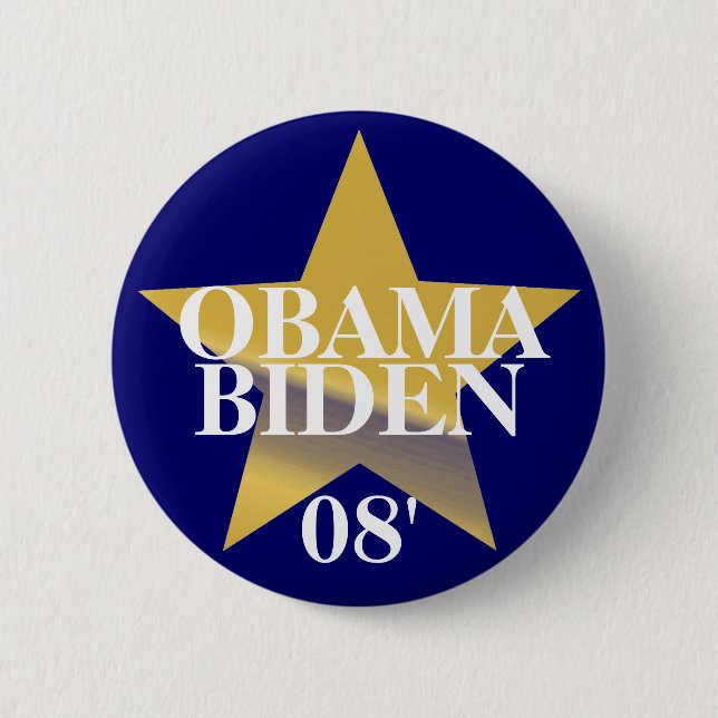 Obama Biden Button (Vorderseite)