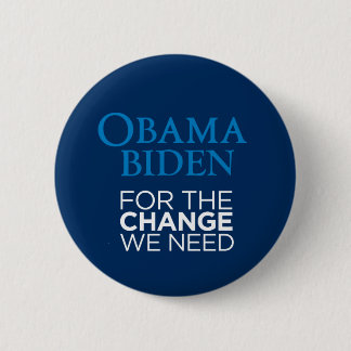 Obama Biden für die Änderung, die wir benötigen Button