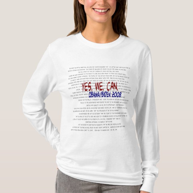 Obama/Biden - ja können wir Rede T-Shirt (Vorderseite)
