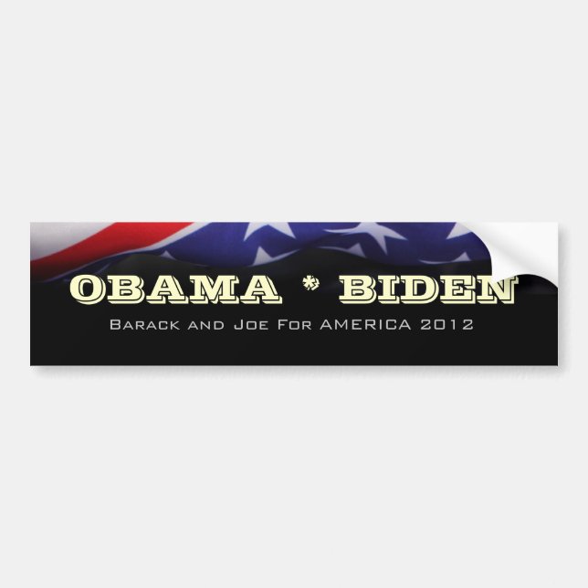 Obama-/Biden Kampagnen-Autoaufkleber Autoaufkleber (Vorne)