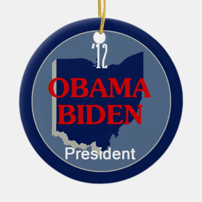 Obama Biden OHIO Keramikornament (Vorne)