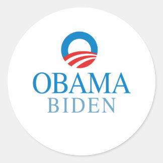 Obama Biden Runder Aufkleber