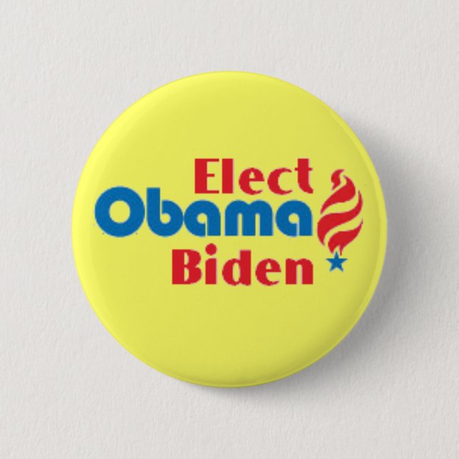 Obama Biden wählen Knopf Button (Vorderseite)