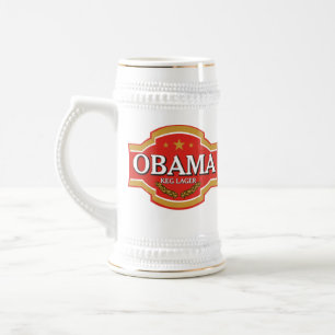 Obama-Bier Stein Bierglas