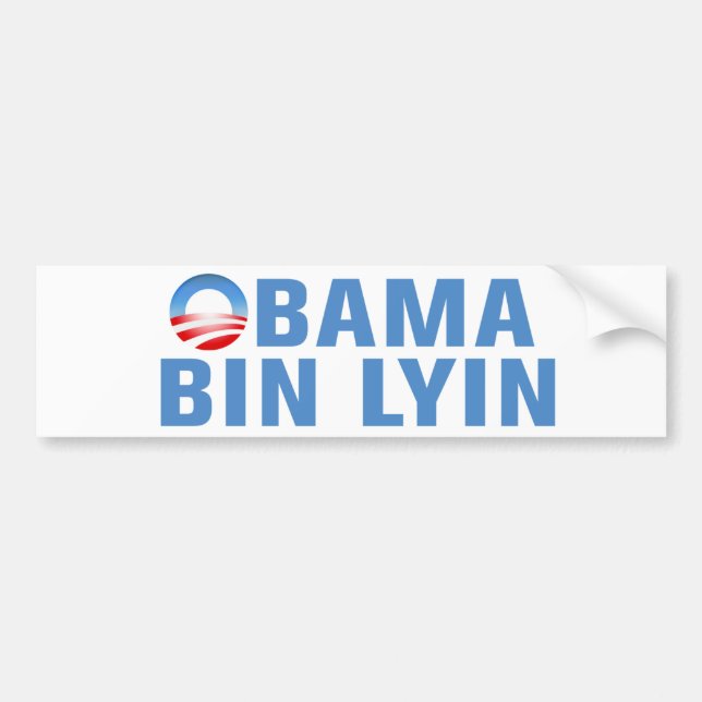 Obama-bin Lyin Autoaufkleber (Vorne)