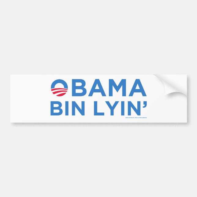 Obama-bin Lyin Autoaufkleber (Vorne)