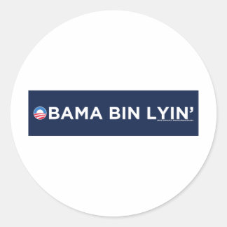 Obama bin Lyin' Runder Aufkleber