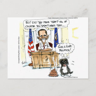Obama & Bo Dons Satiriques Tee - shirts et Cartes