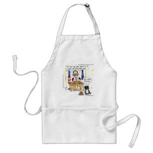 Obama & Bo Satirealer Cartoon schenkt T-Shirts und Schürze