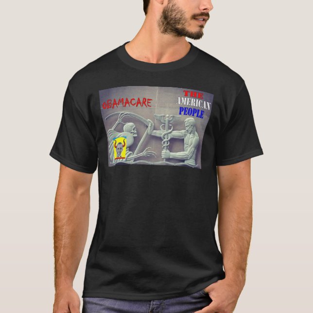 OBAMA CARE / AMERIKANISCHE VOLKSWIRTSCHAFTEN T-Shirt (Vorderseite)