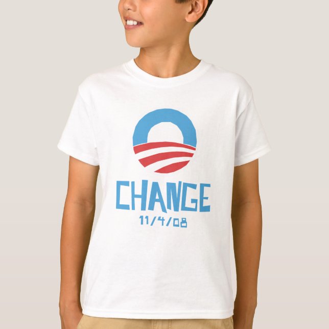 Obama Change de T-shirt enfant léger (Devant)