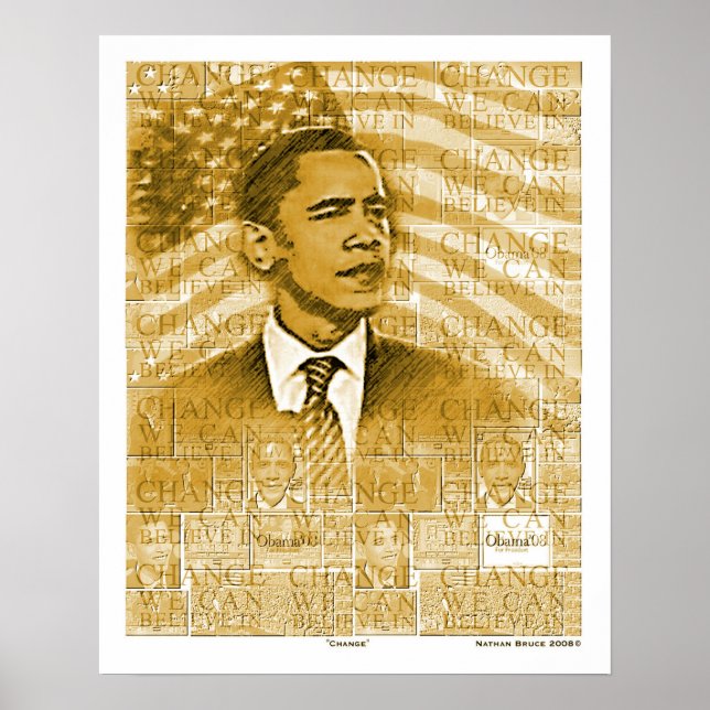 Obama  "Change" Poster (Vorne)