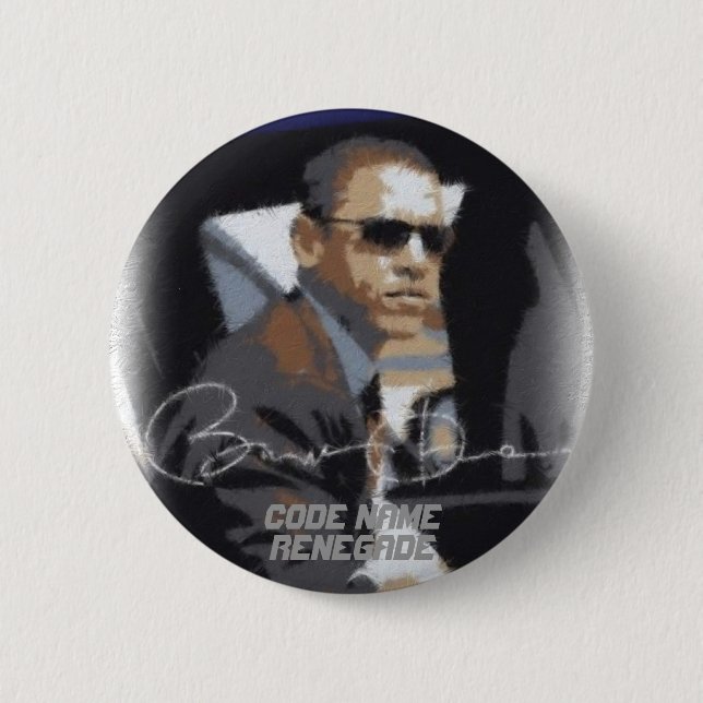 Obama-Code-Namen-Abtrünniger Button (Vorderseite)