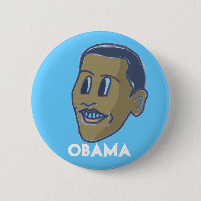 obama-ComicFace-Taste Button (Vorderseite)