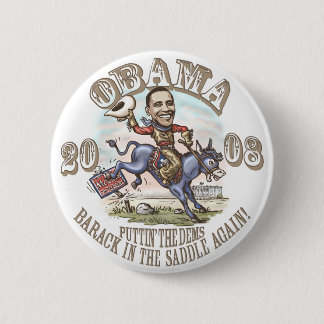 Obama-Cowboy 2008 Button