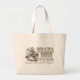 Obama-Cowboy 2008 Jumbo Stoffbeutel