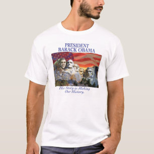 Obama, der der Geschichtsmount rushmore Shirt