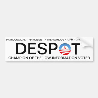 Obama der Despot Autoaufkleber