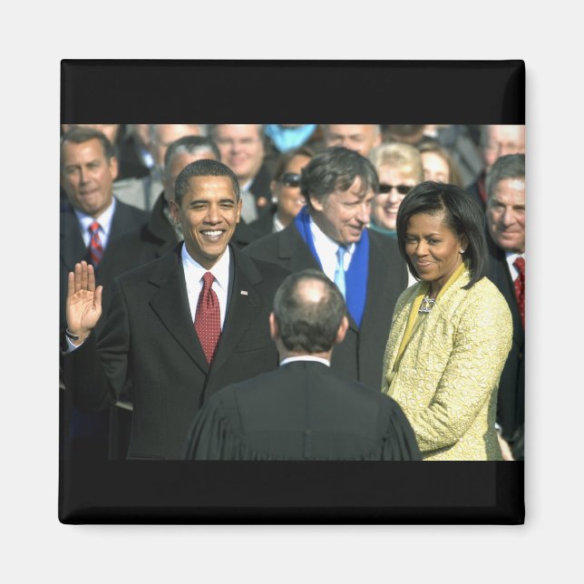 Obama, der eideseitiger Magnet (Vorne)